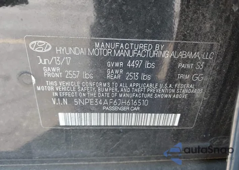 2018 Hyundai Sonata Sel from USA, damaged, VIN 5NPE34AF6JH616510